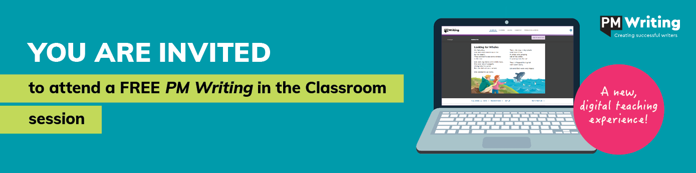 You are invited to attend a FREE PM Writing in the classroom product session